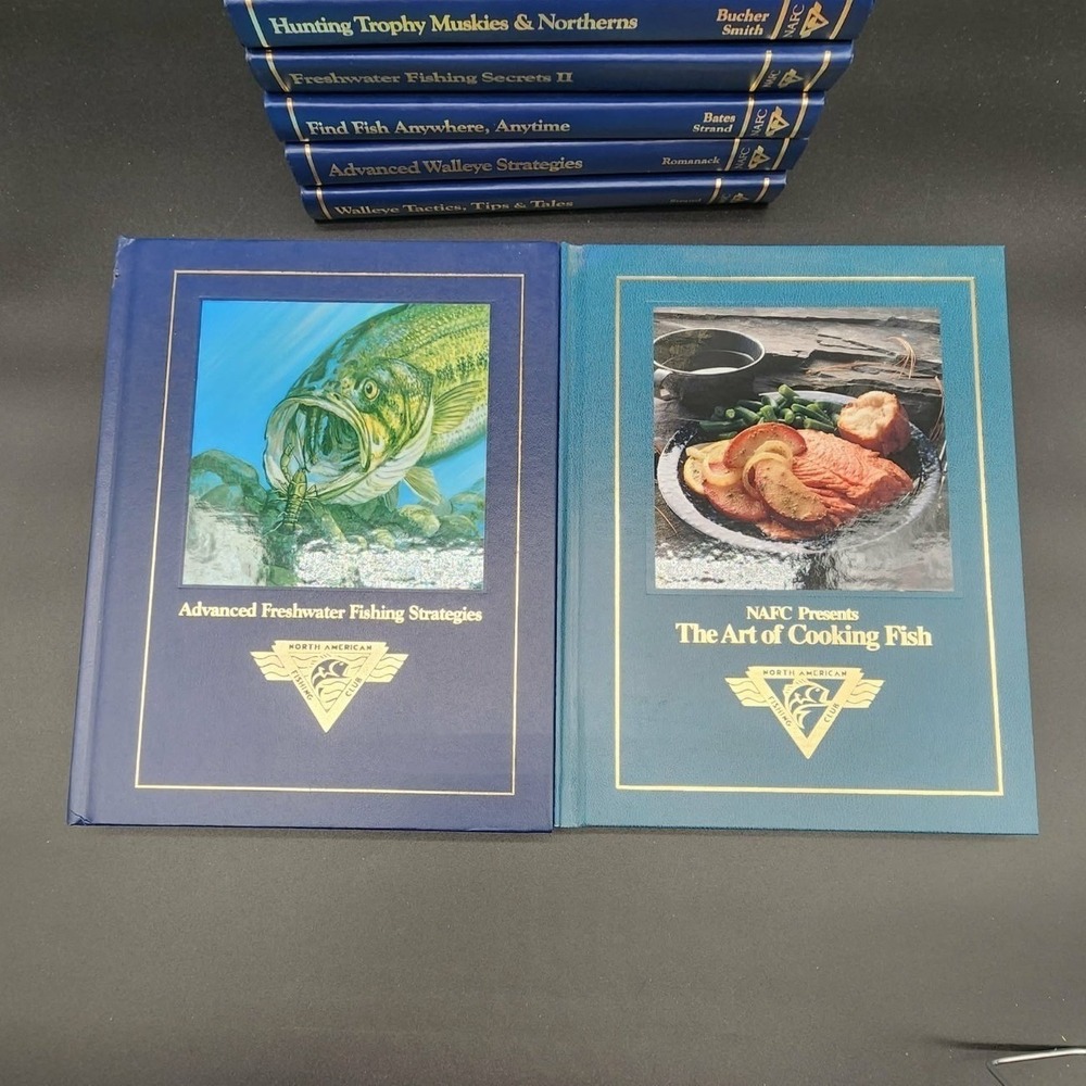 North American Fishing Club NAFC 13 Book Lot Hardcover New Old Stock Library Set - Picture 5 of 12